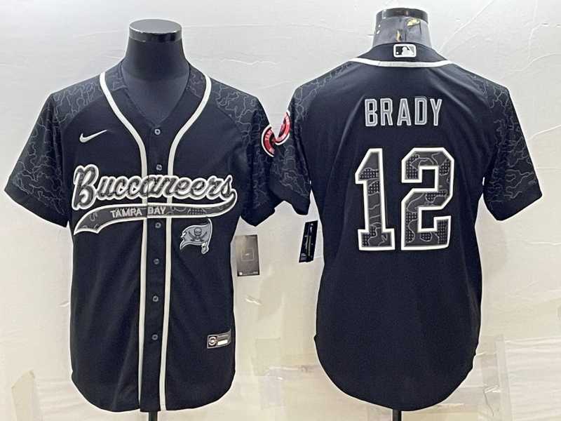 Men's Tampa Bay Buccaneers #12 Tom Brady Black Reflective Limited Stitched Football Jersey,We sell and wholesale Men's Tampa Bay Buccaneers #12 Tom Brady Black Reflective Limited Stitched Football Jersey on line form chian!